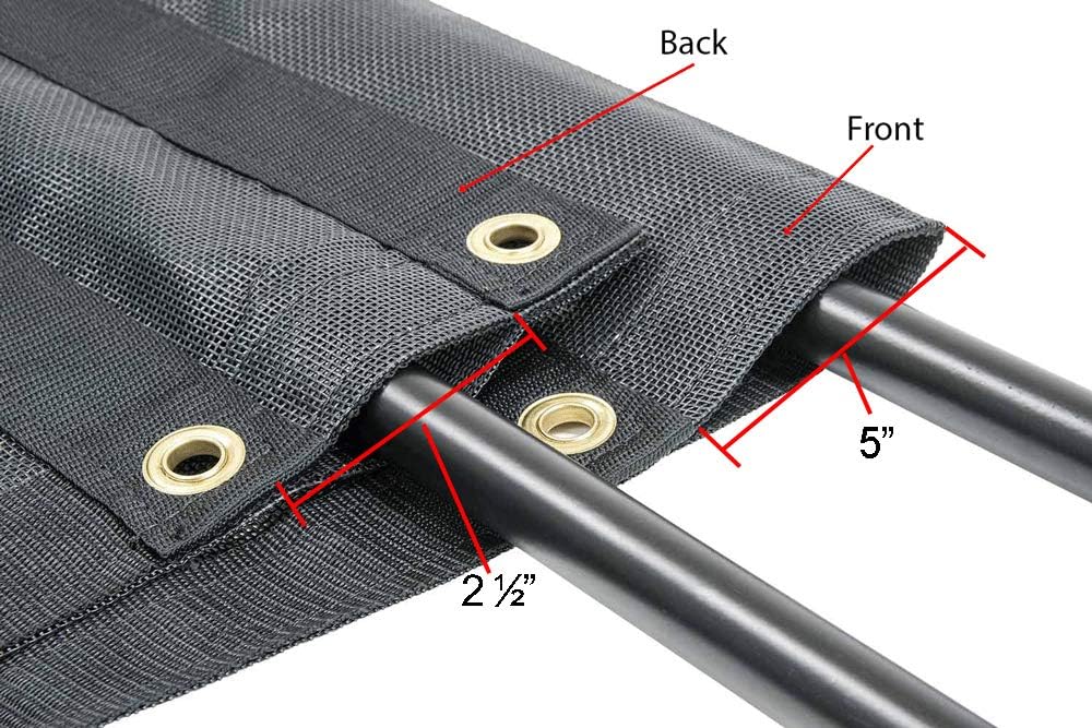 7' x 12' Vinyl Coated Mesh Tarps Pack of 2 Y90606
