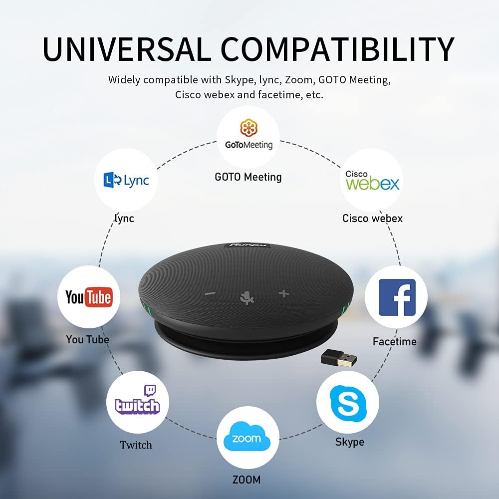 HD1080P PTZ Conference Room Camera and Wireless Bluetooth USB Conference Microphone and Speaker H541