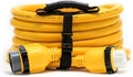 Yellow 25' Marine Extension Cord with Locking Adapters J8014