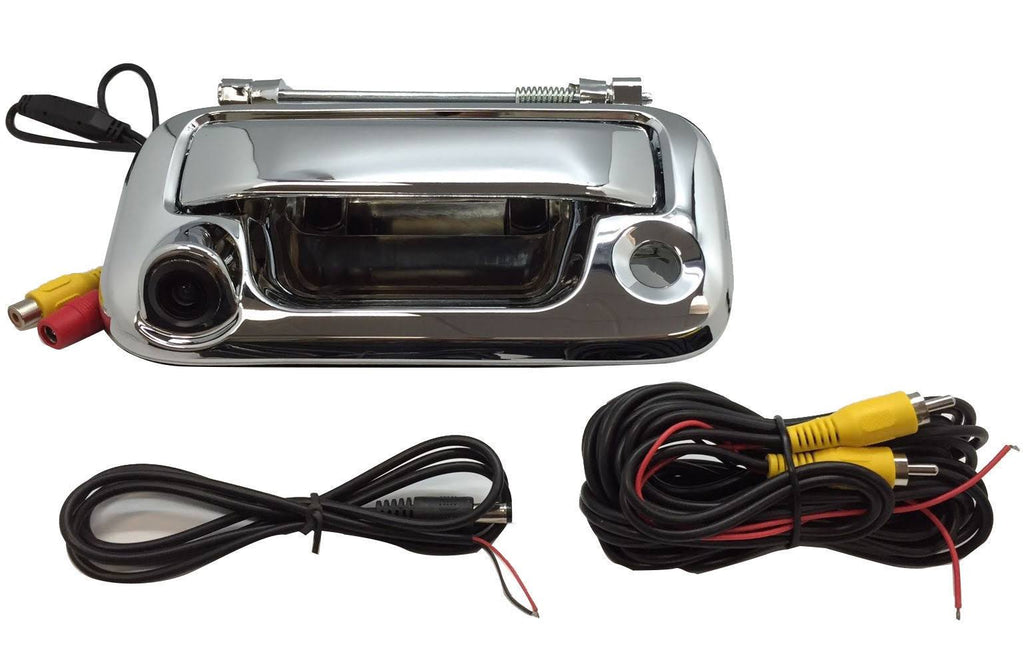 Chrome Tailgate Backup Reverse Handle with Camera O627