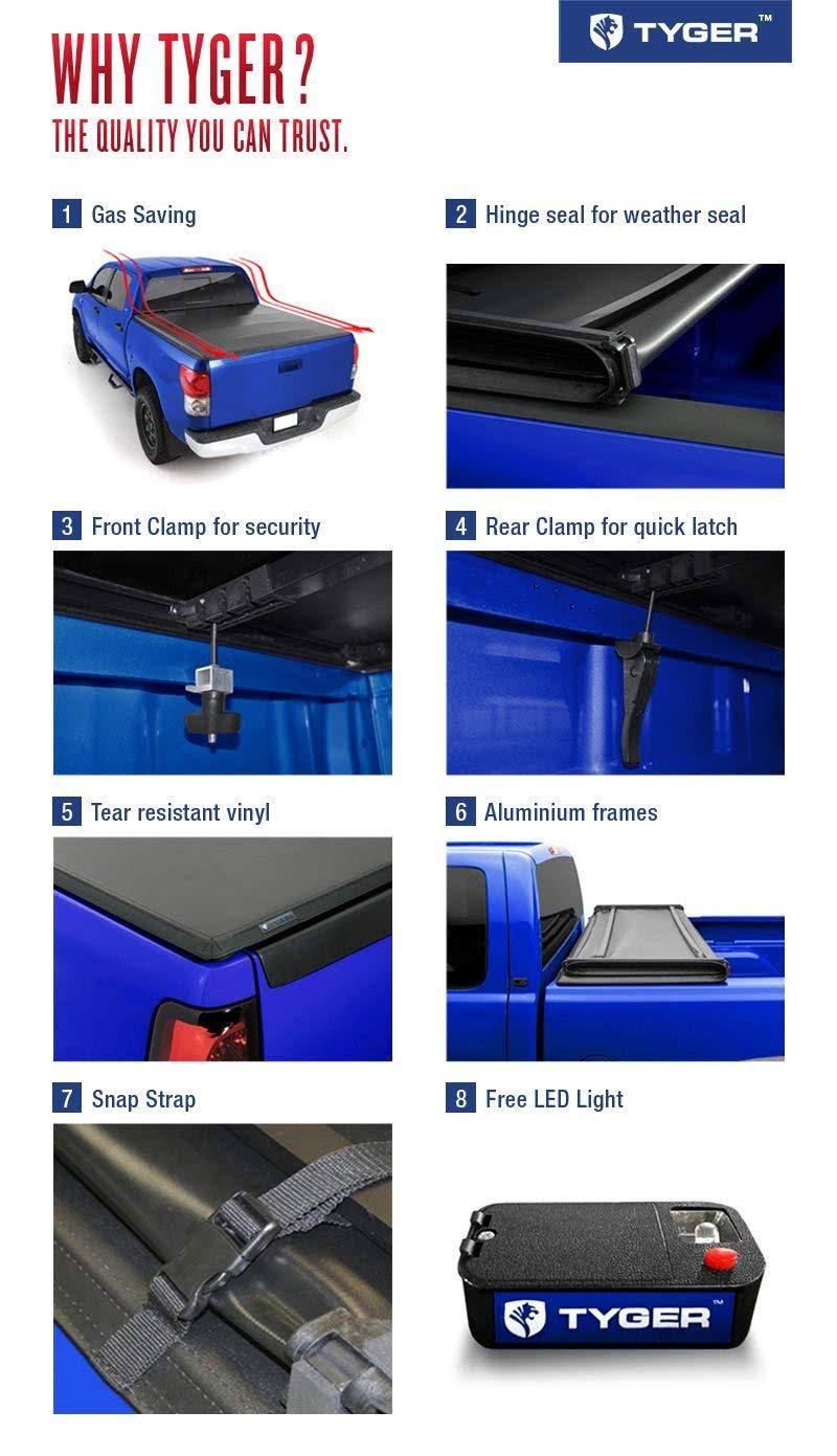 Tri-Fold Truck Bed Tonneau Cover M1847