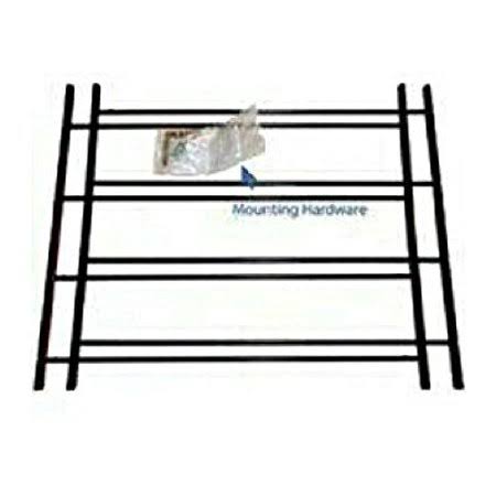 Black 4 Bar Window Guards, Case of 3 S789