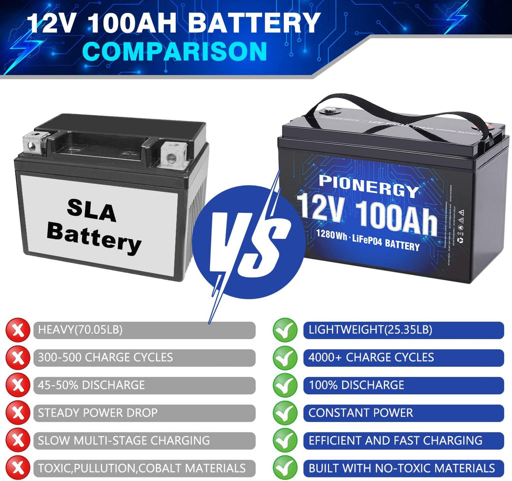 12V 100Ah Lifepo4 Lithium Battery with 100A BMS 1280Wh X8789