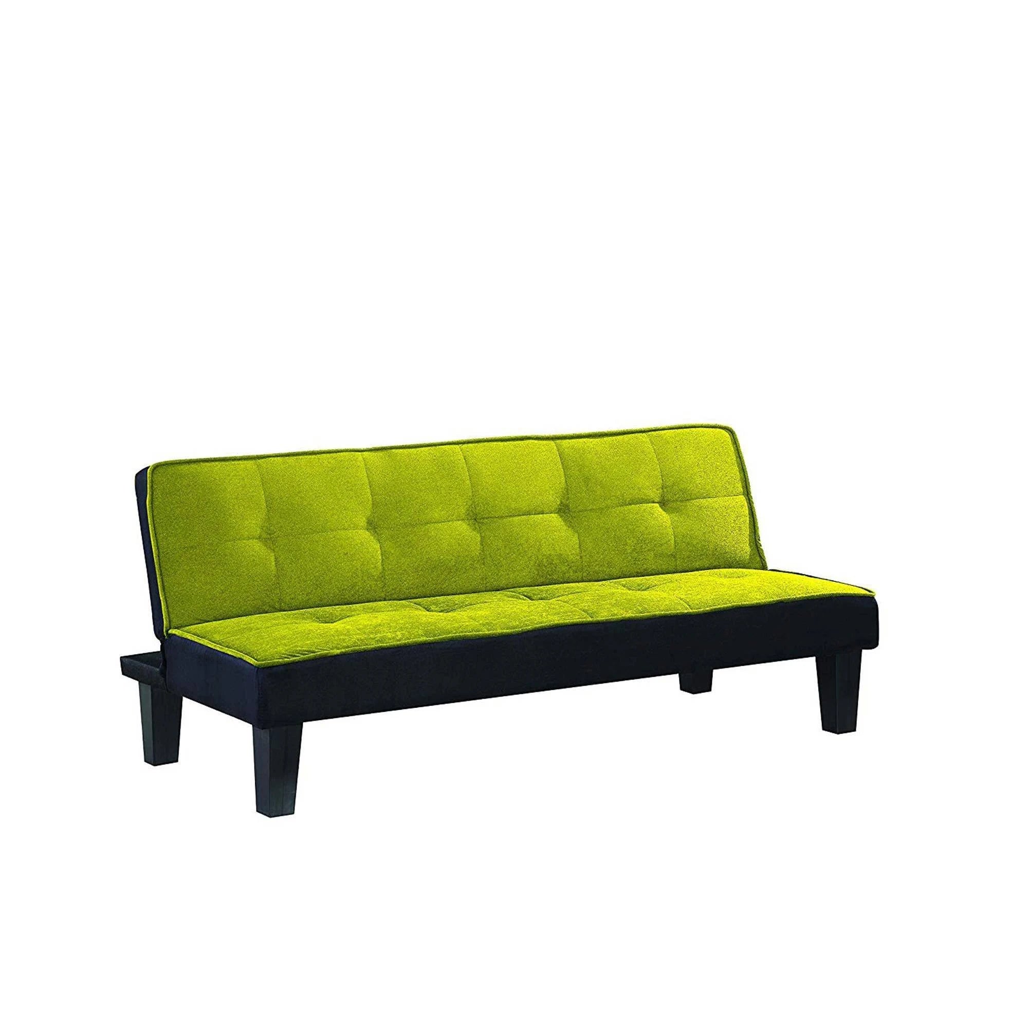 Green Flannel Adjustable Sofa S689339