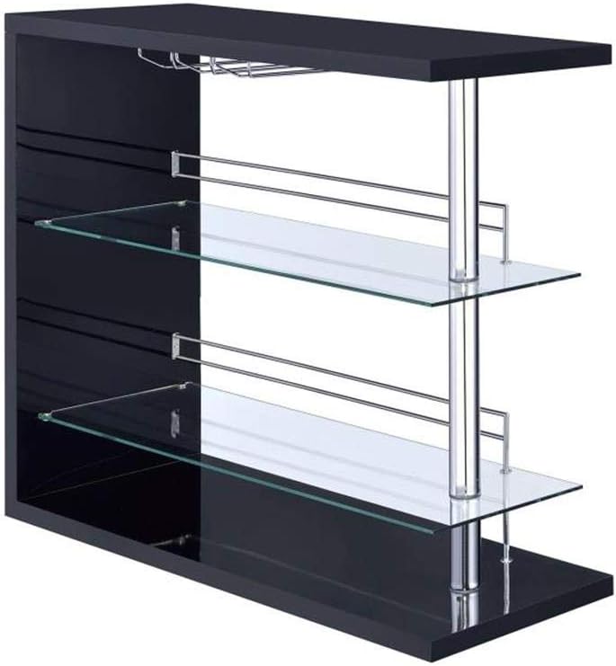 Glossy Cappuccino Bar Unit S8742