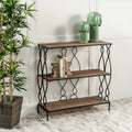 Modern Industrial 2 Shelf Firwood Bookcase Tables P290