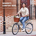 24 Inch Women's Comfort Bike with Basket Step Through Bike M8816