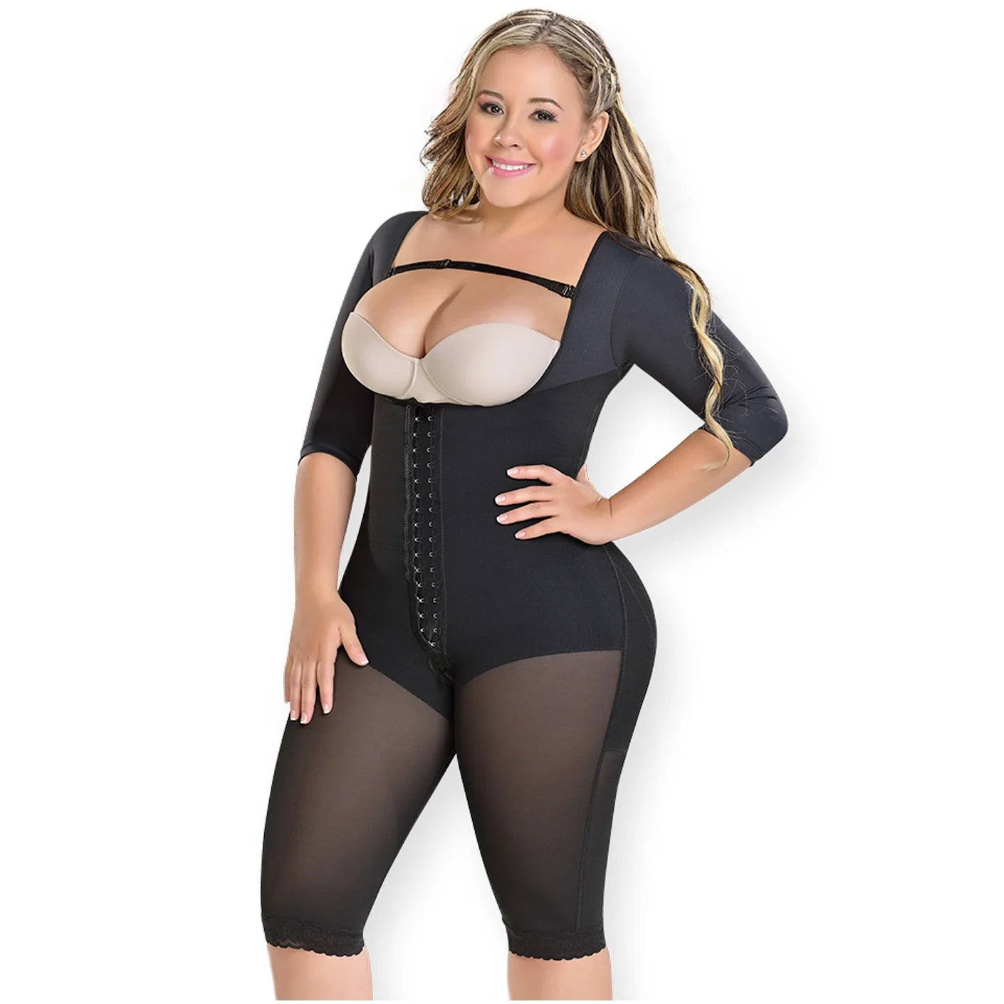 Black 2XL Full Body Shaper Y9936