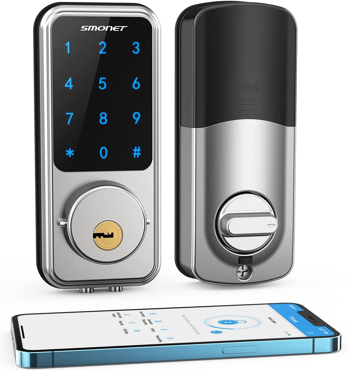 Smart Lock Keyless Entry Door Lock Deadbolt with Keypad Digital Electronic Door Lock S6593