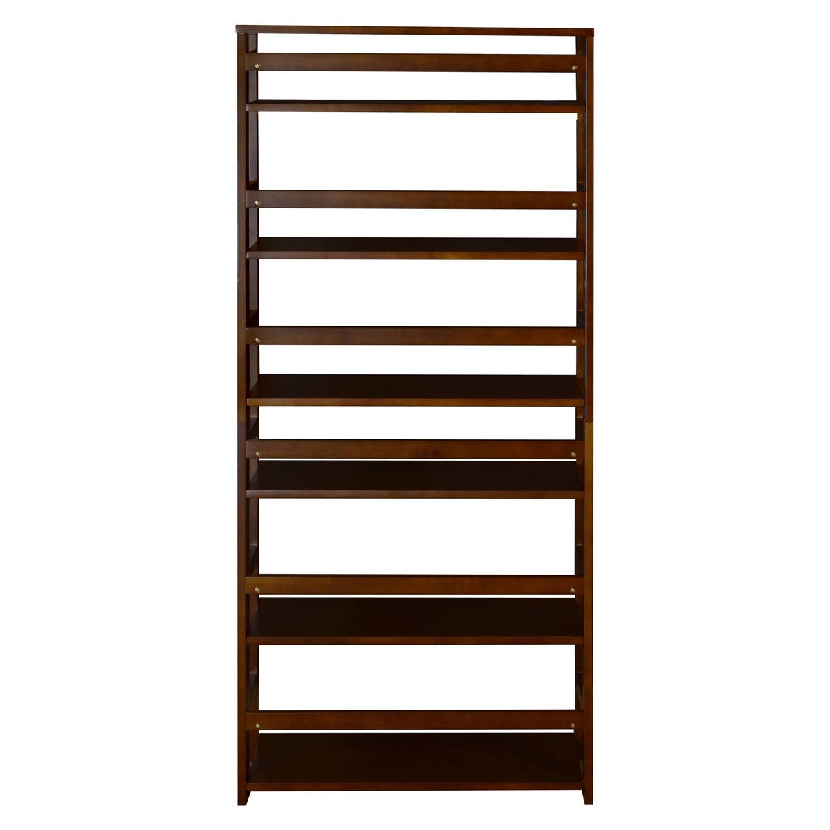 Mocha Walnut Folding Bookcase Z946252