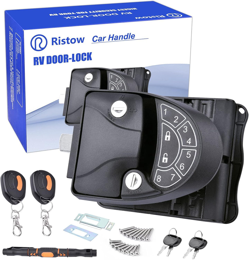 RV Keyless Entry Door Lock with Backlit Keypad and Install Tools U90482