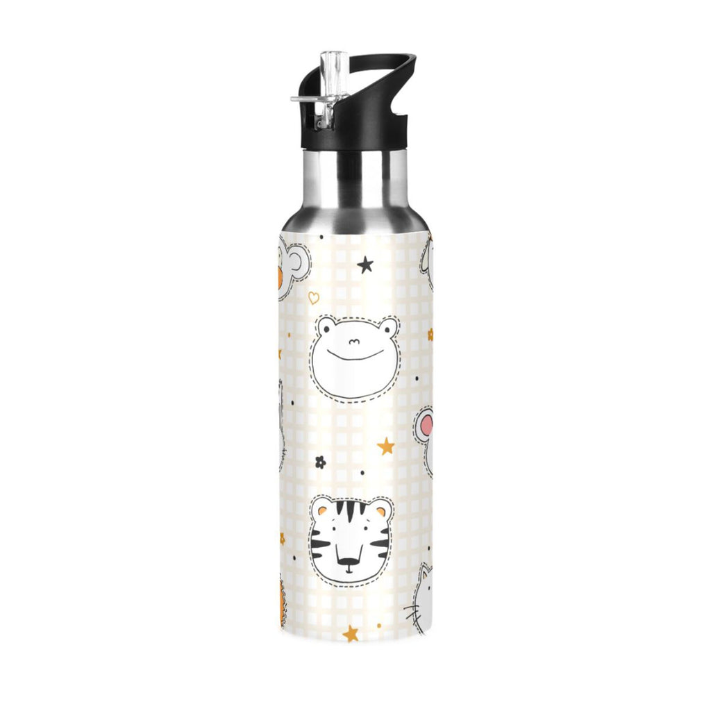 Stainless Steel Insulated Water Bottle with Straw Lid W328181