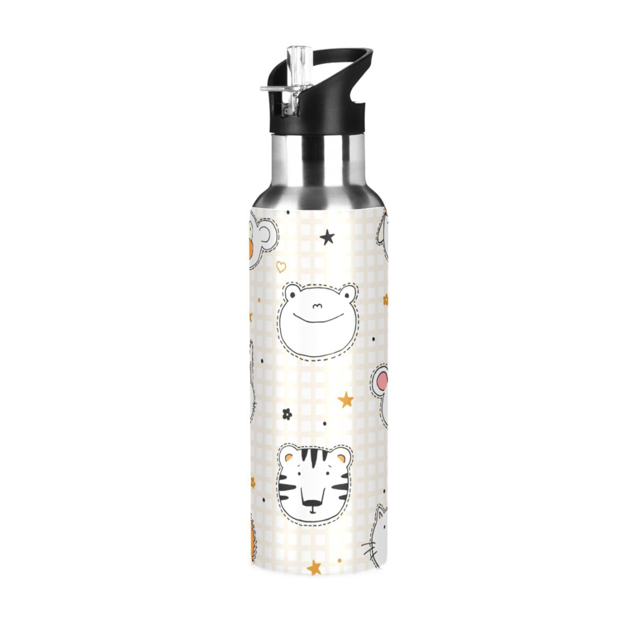 Stainless Steel Insulated Water Bottle with Straw Lid W328181