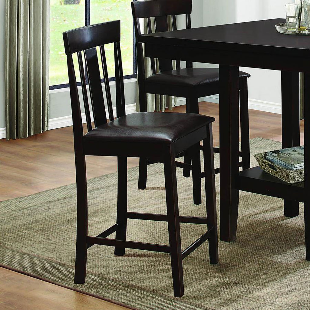 Black Bi-Cast Vinyl Counter Height Chair R785637