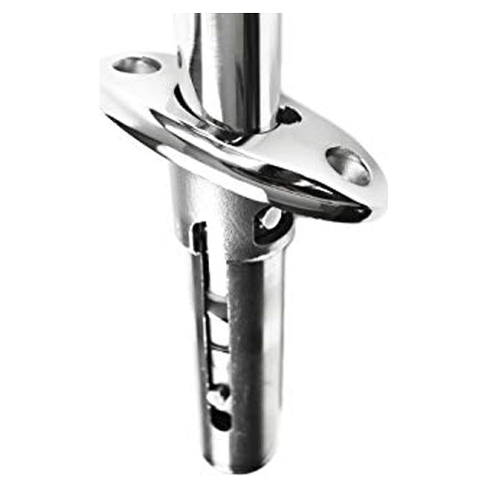 316 Stainless Steel Marine Flag Staff Stanchion Socket for 1" Tube I816