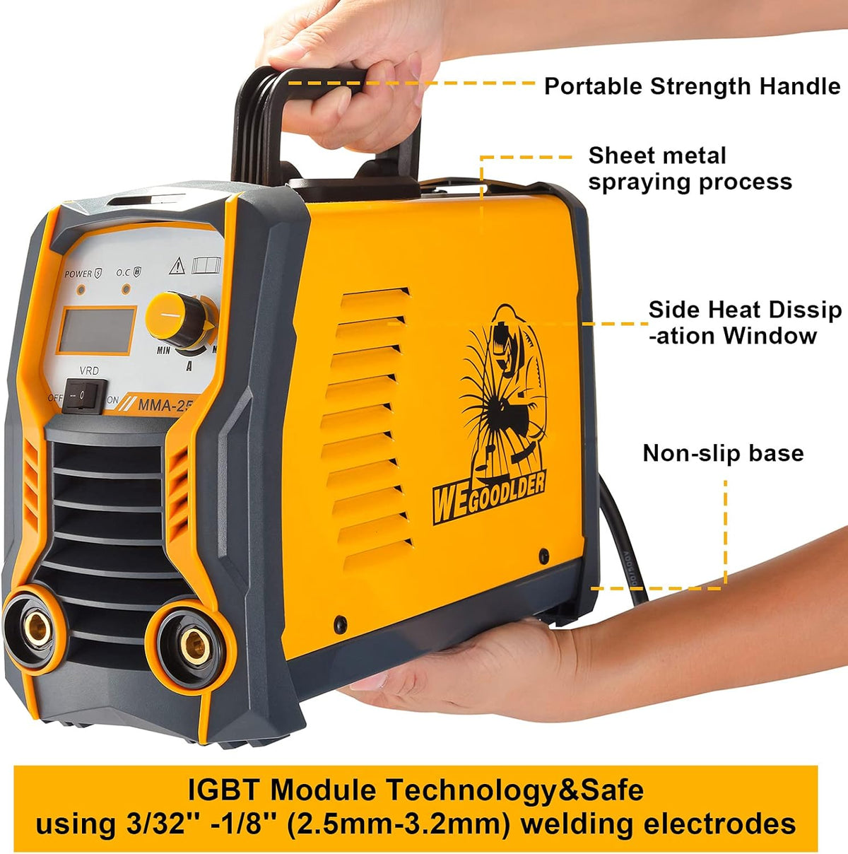 110V/220V 200Amp ARC Stick Welding Machine IGBT Dual Voltage Welder S611053