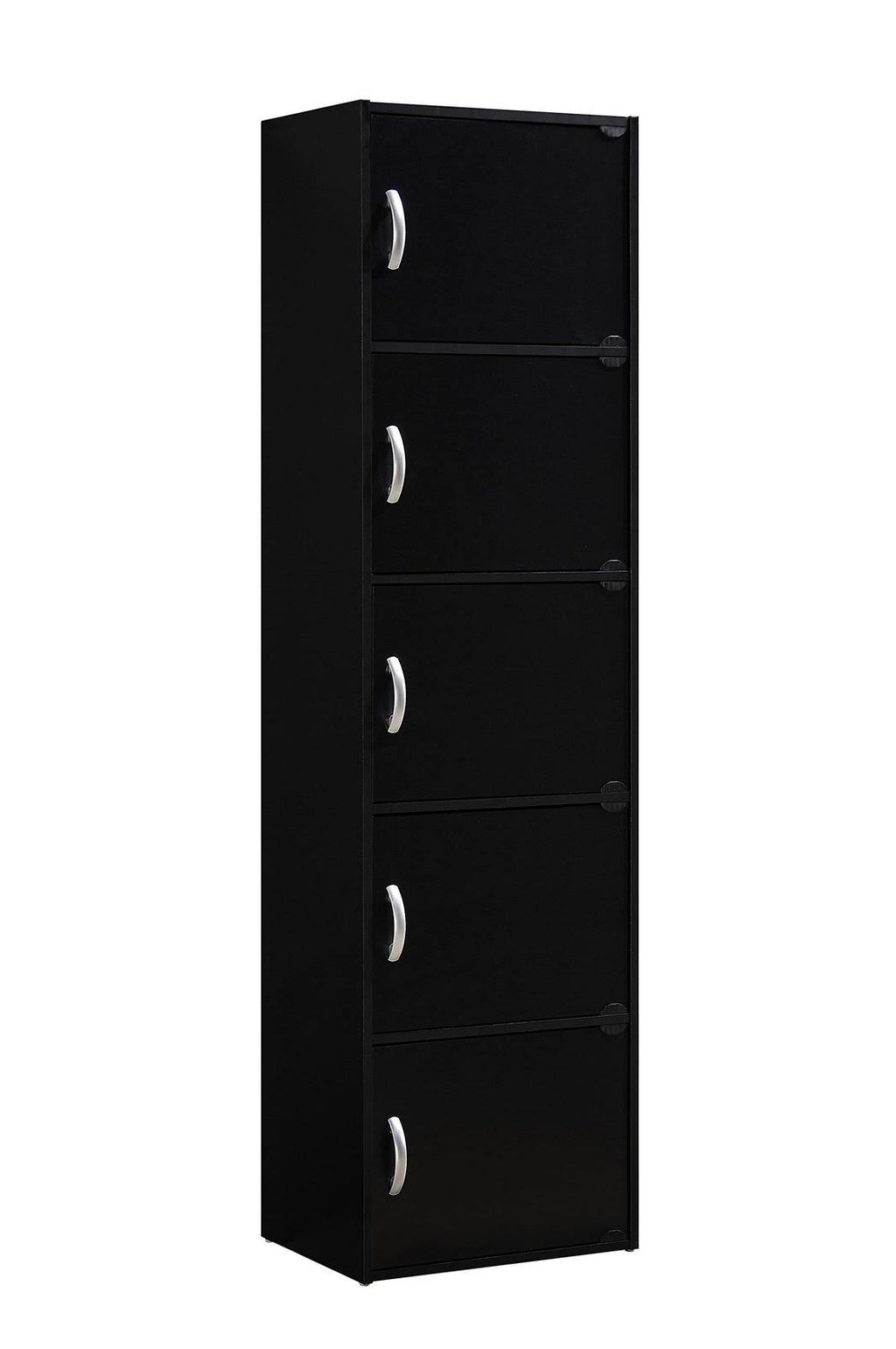 5 Door Black Cabinet V76378