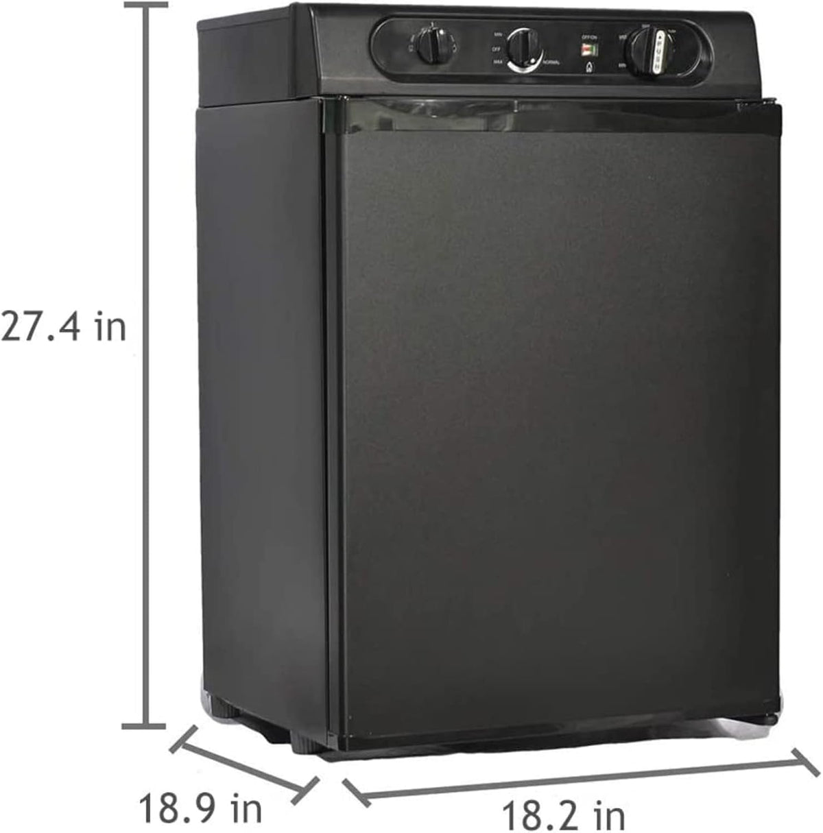 Black 2.1 Cu.ft. Propane Fridge for RV Campervan I16573