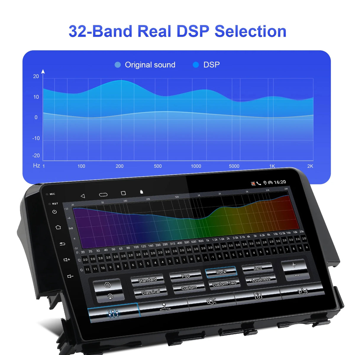 9 Inch Touchscreen Double Din Car Stereo with Wireless Carplay Android Auto Backup Camera Z588