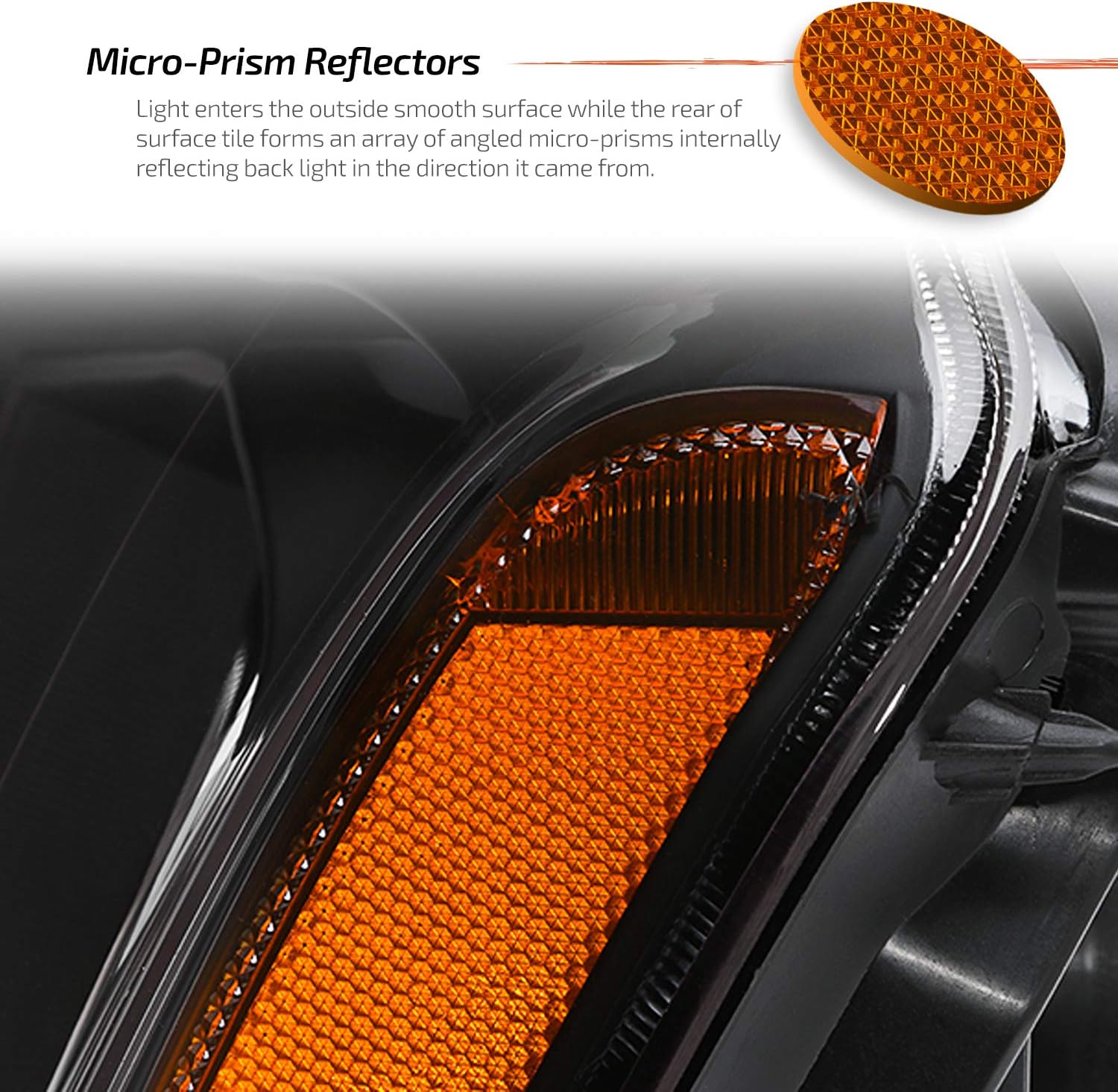 Black Halogen Headlights Pair for Honda Pilot S3688