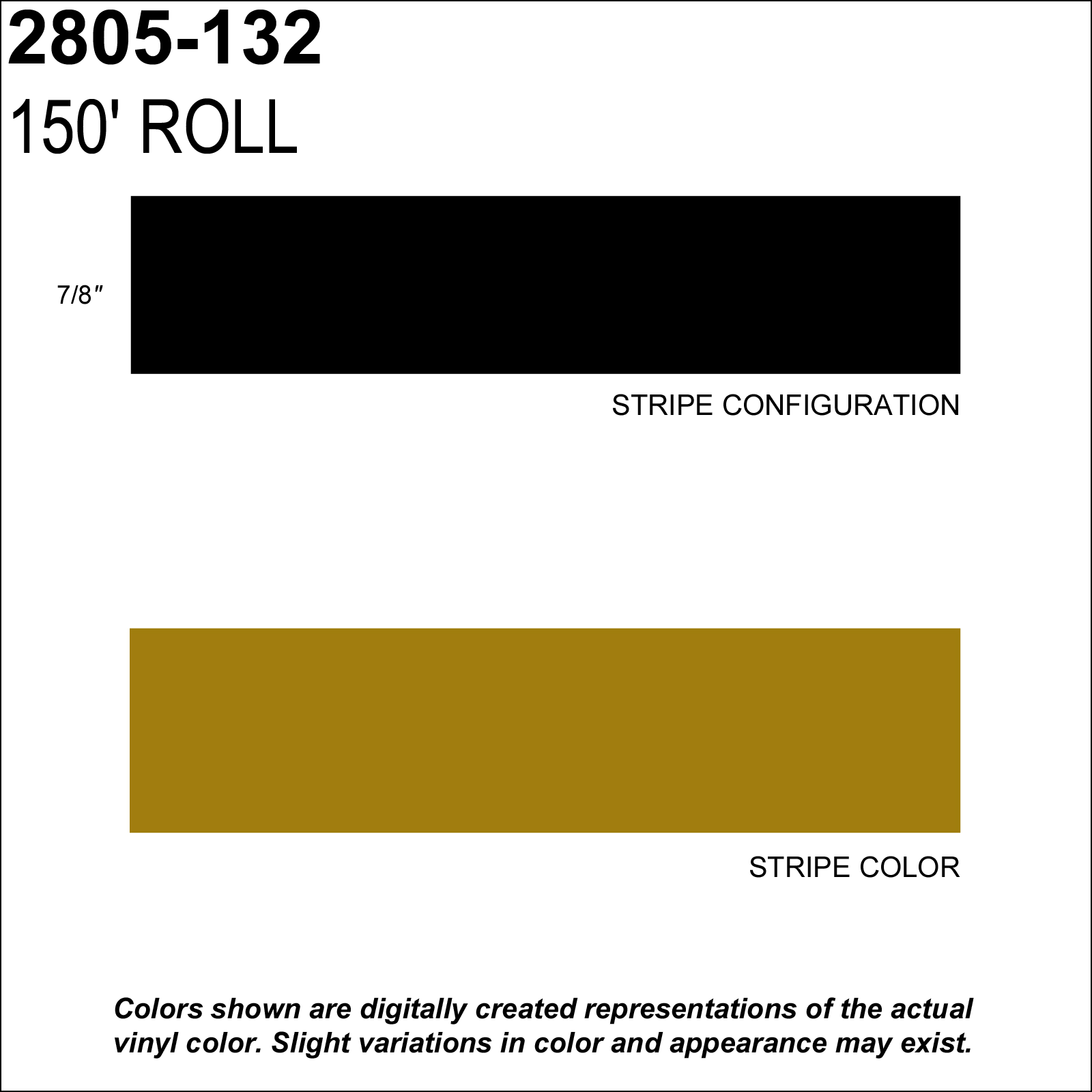 Gold Metallic Striping Tape Y8650