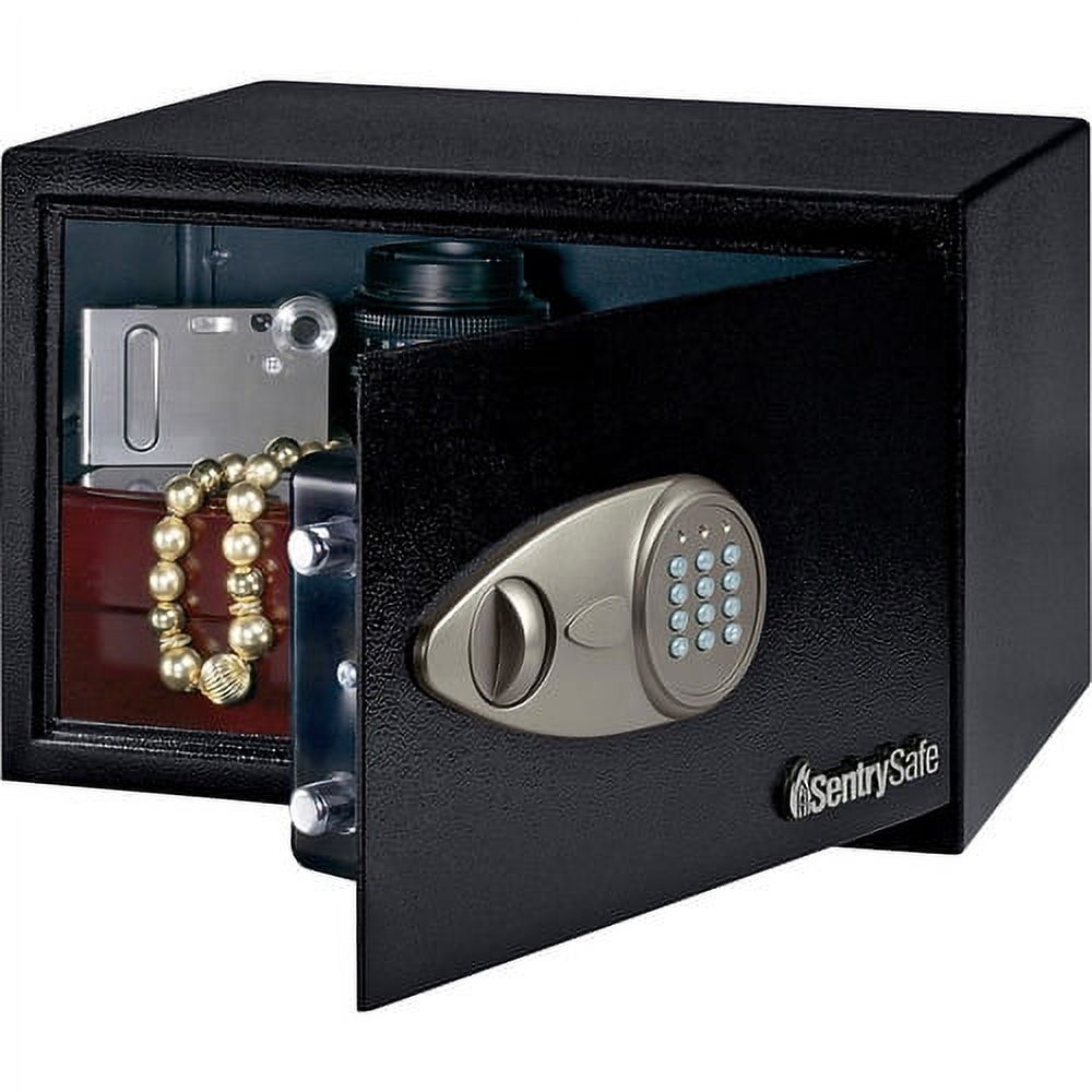 Small Security Safe with Electronic Lock, Black Steel A534050