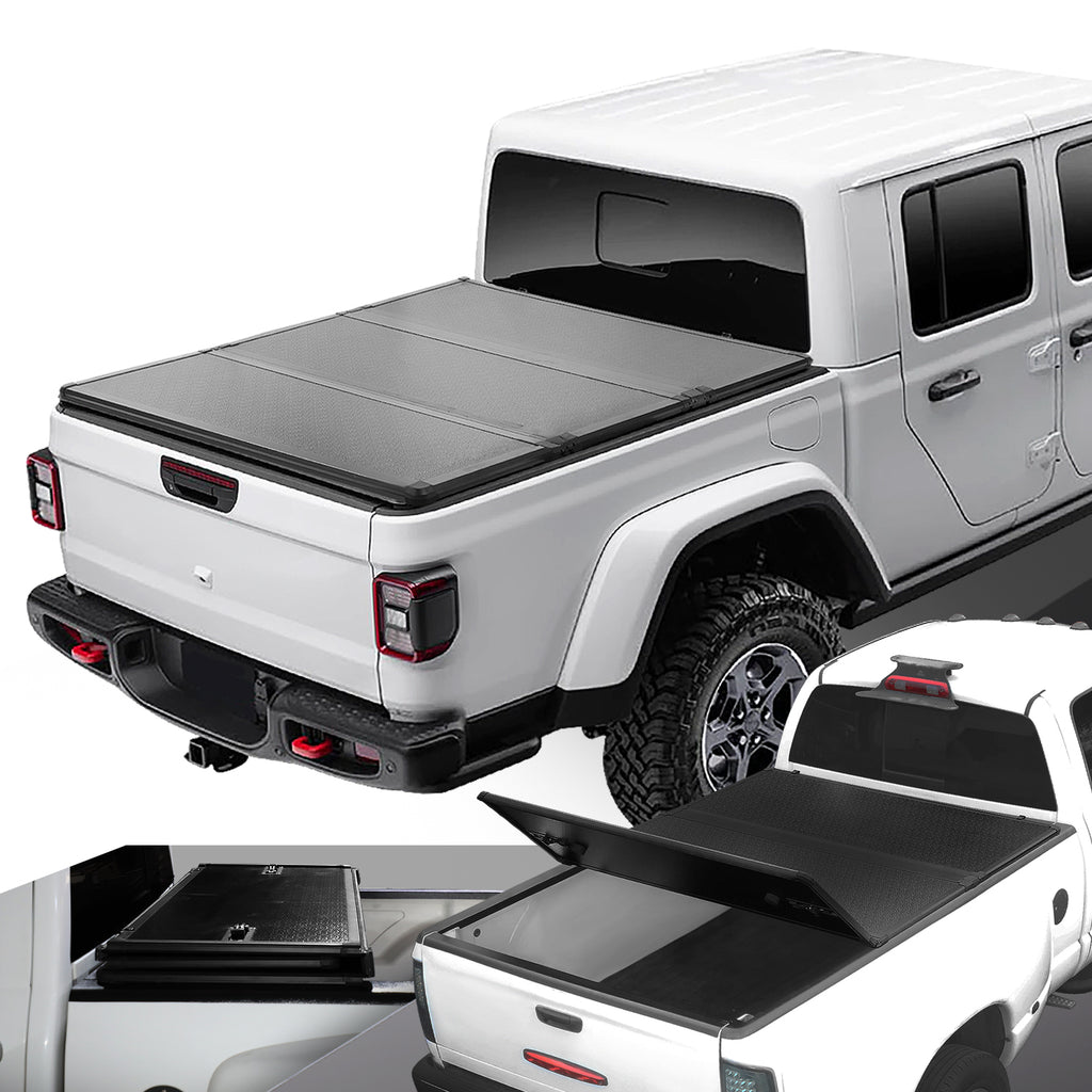TTC-HARD-082 Solid Hard Top Tri-Fold Tonneau Cover V4610