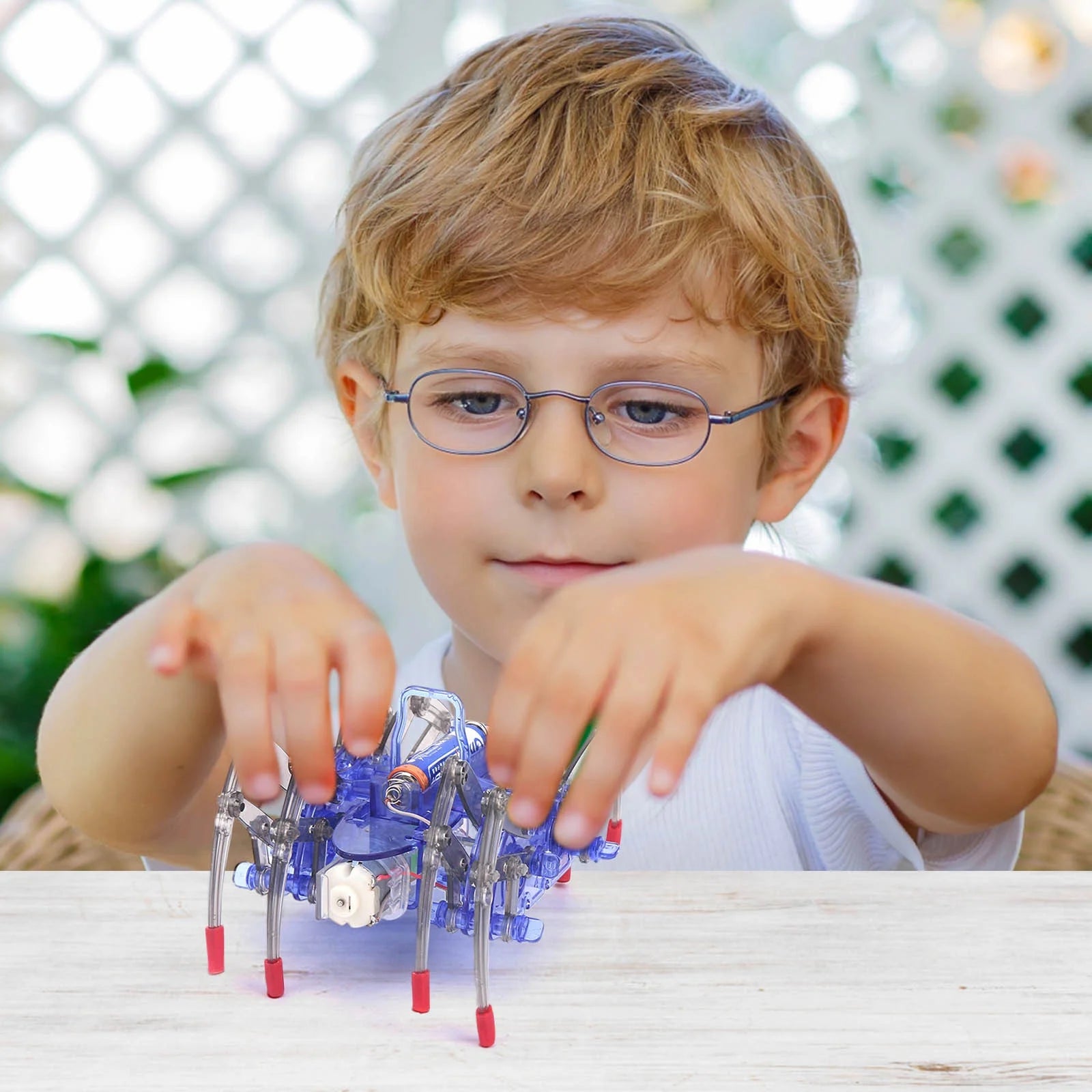 Electric Spider Robot DIY Assembly Toy G2448