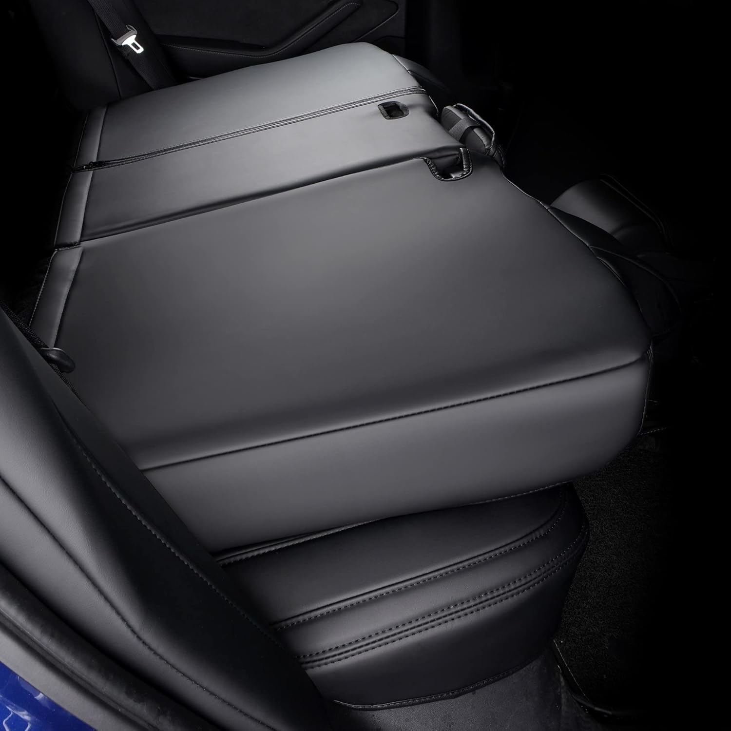 Pu Leather Car Seat Covers Full Set 5 Seatings Black C331959