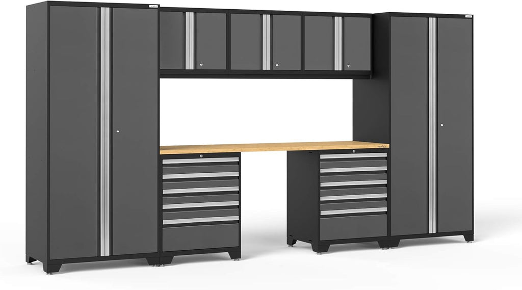 Red 8 Piece Garage Cabinets U3572