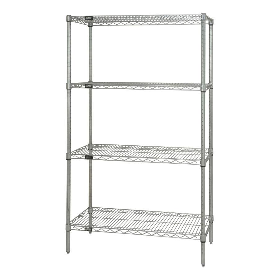 Chrome Wire Shelving Unit A4148