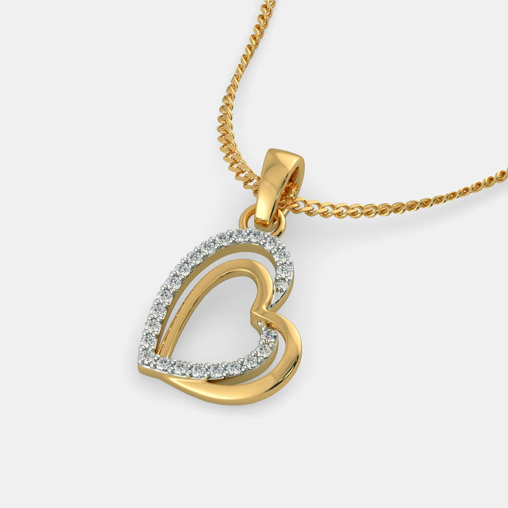 18Kt Yellow Gold Diamond Pendant S60710
