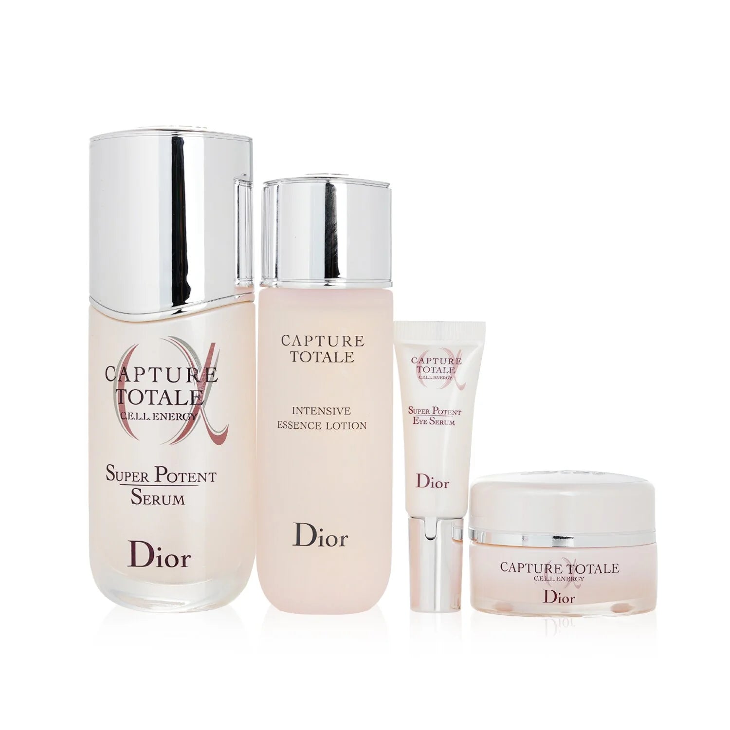 Serum 50ml + Essence Lotion 50ml + Creme 15ml + Eye Serum 5ml + Bag 4pcs+1bag J206