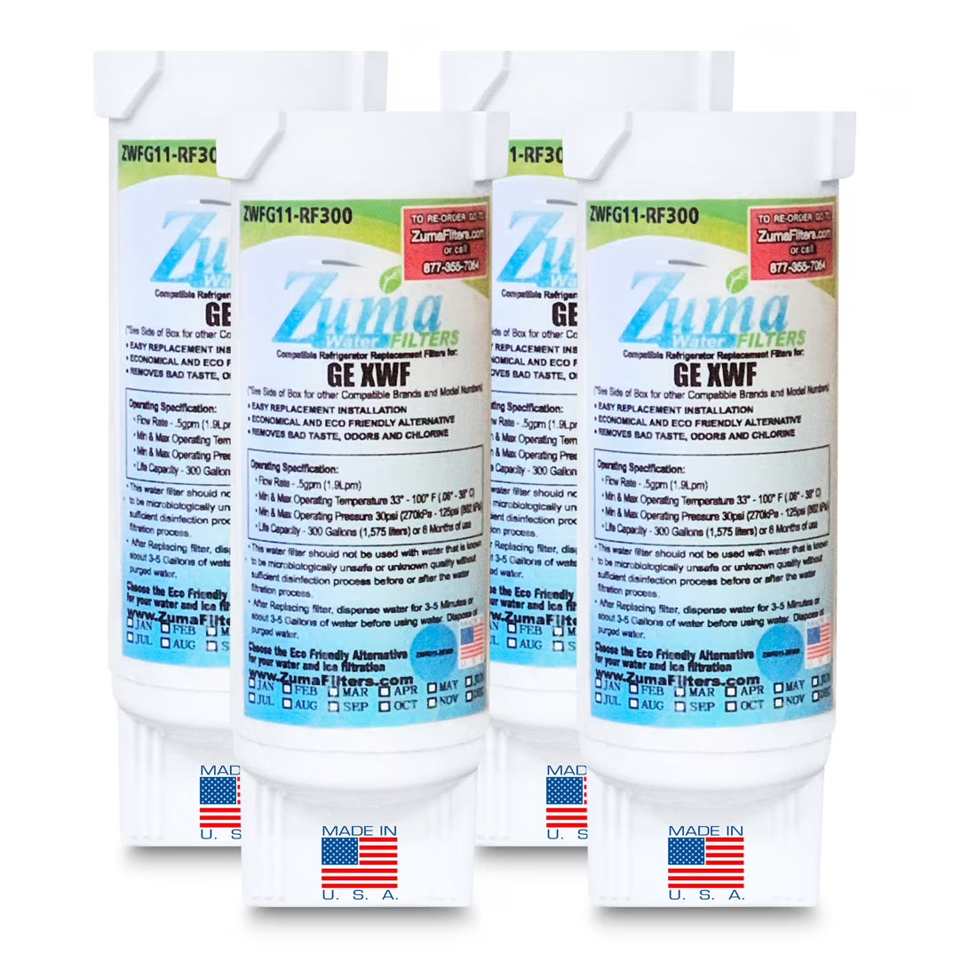 4 Pack Water and Ice Filter V5464