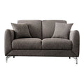Brown Fabric Upholstered Loveseat W920