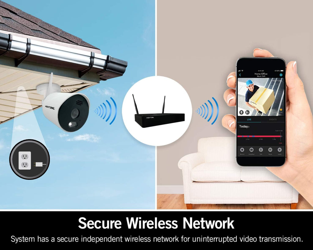 1080p Wi-Fi Smart Security System with 4 Indoor/Outdoor Cameras and 1TB Hard Drive C949