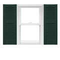 Mid America Open Louver Vinyl Shutters (1 Pair) - 14.5 x 75 Midnight Green C229035