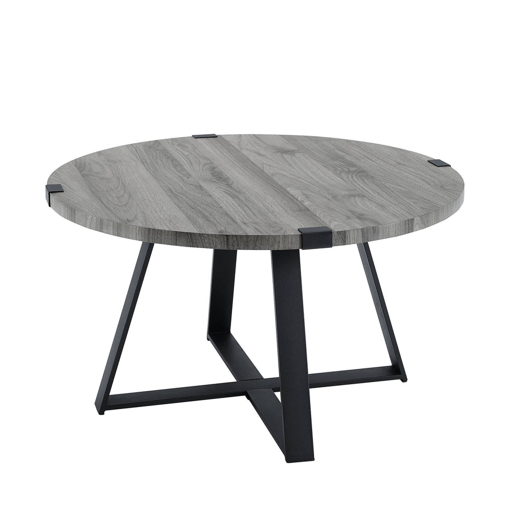 Slate Gray Round Coffee Table P26699