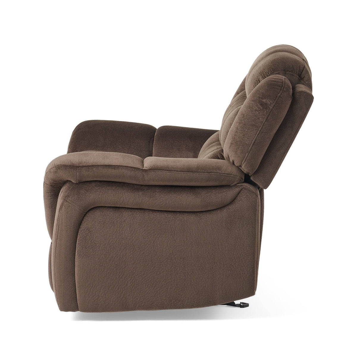 Grey Fabric Glider Recliner Club Chair V9112