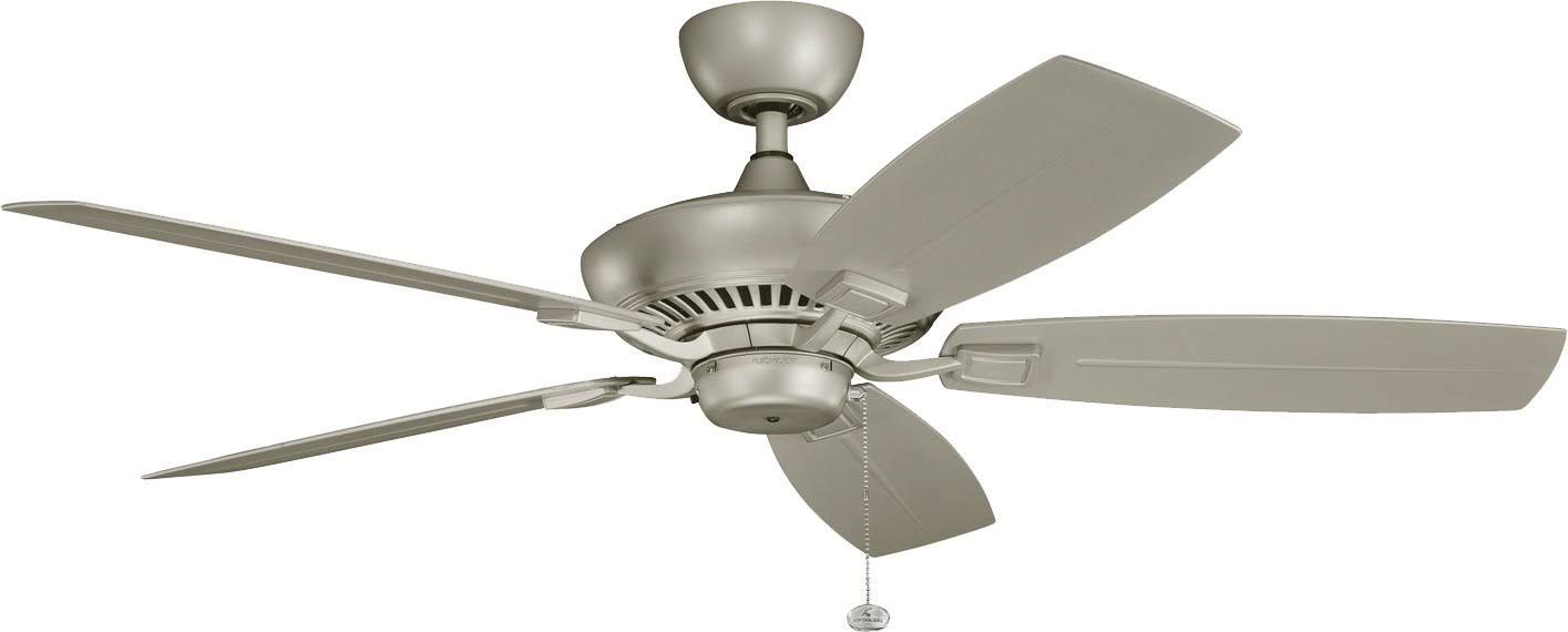 Antique Satin Silver Ceiling Fan Q397