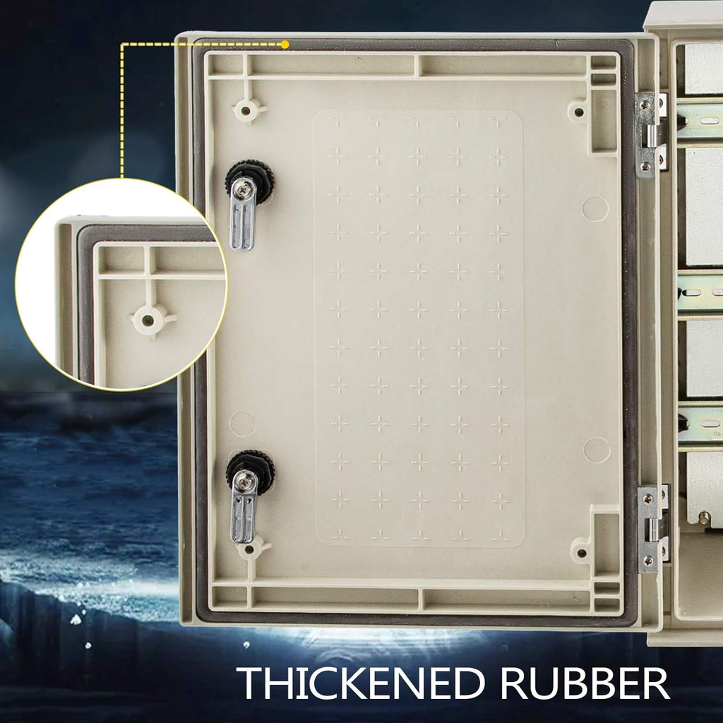 16 x 12 x 8'' NEMA 4X Fiberglass Electrical Box with Mounting Plate V32097