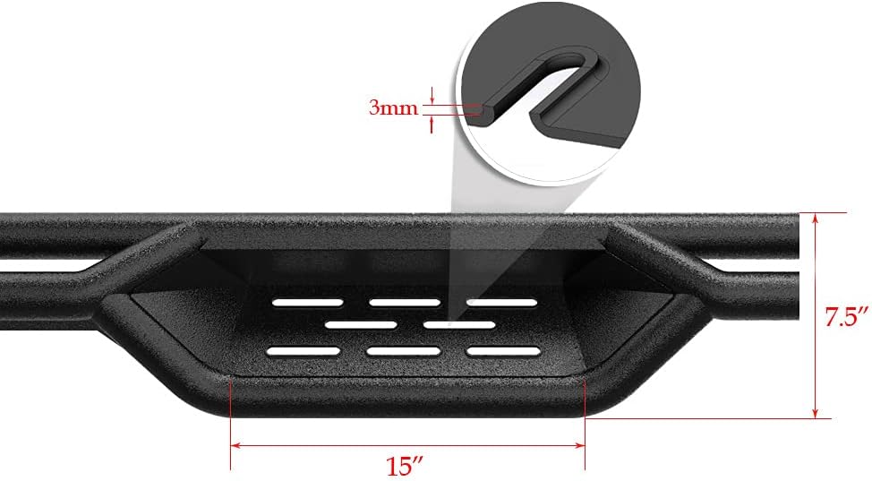 Drop Down Style Running Boards Side Step Rock Slider Q4623