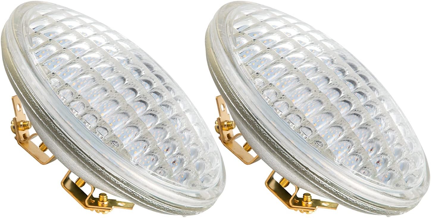 PAR36 LED Landscape Light Bulb, 6W 600 Lumen, Daylight White 6000K, 12V DC/AC, 4 Pack Q634