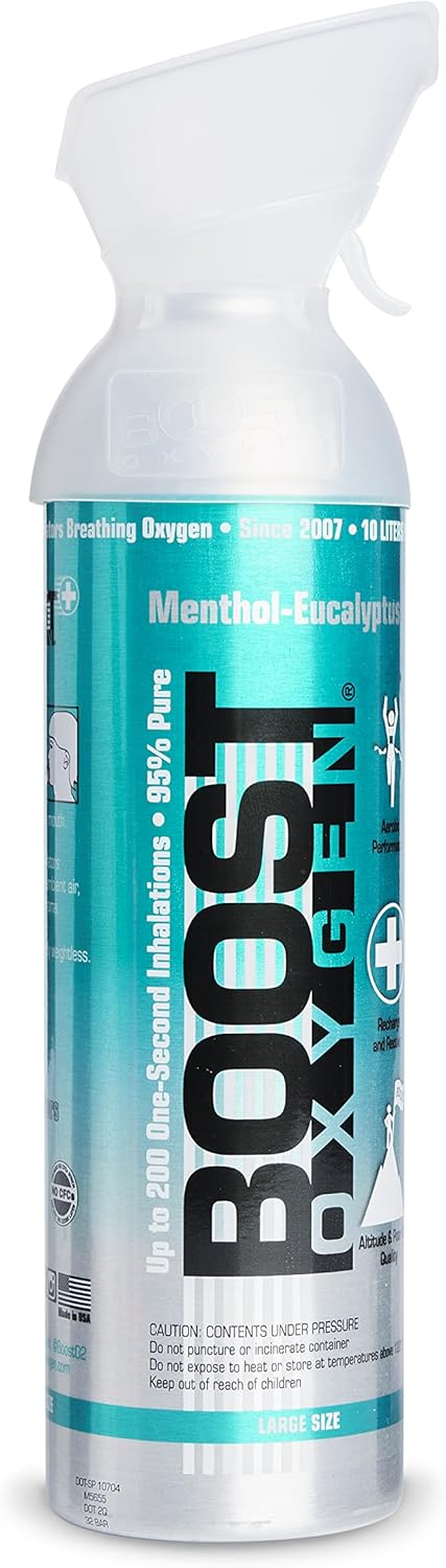 4 Pack Large 10L Natural Portable Pure Oxygen Canister L598656
